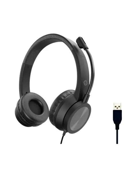 Auriculares conceptronic polona05b usb negro