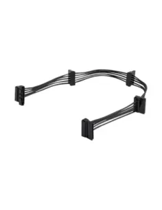 Cable divisor sata startech 0.40m -  hembra - hembra -  negro