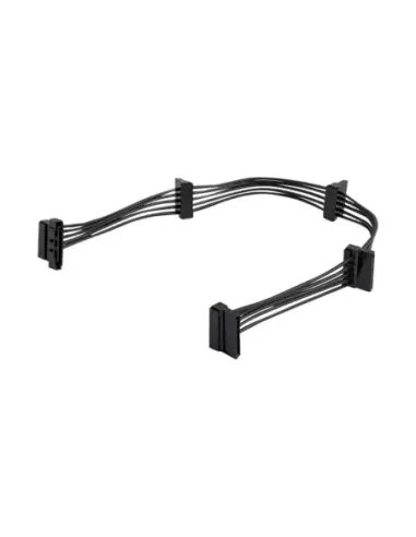 Cable divisor sata startech 0.40m -  hembra - hembra -  negro