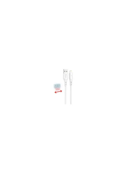 Cable qcharx athens lightning a usb tipo a - 2m - pvc blanco