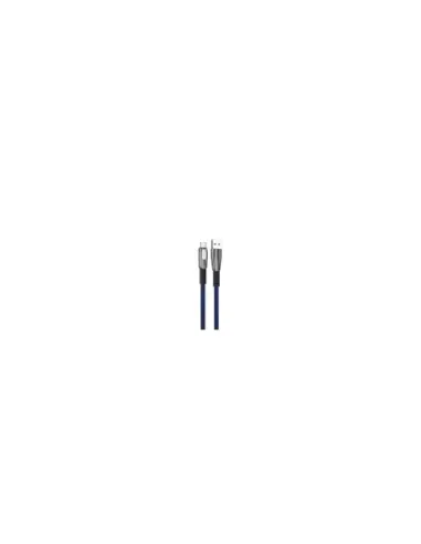 Cable qcharx florence usb a tipo c  3a - 1 m - zinc azul cordón plano premium