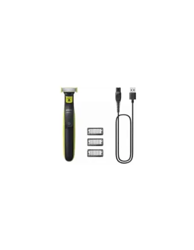 Cortabarbas Philips Oneblade QP2724/10/ con Batería/ 3 Accesorios