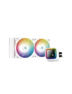 Kit refrigeracion liquida gaming deepcool ls520 blanco 2 x 120mm argb