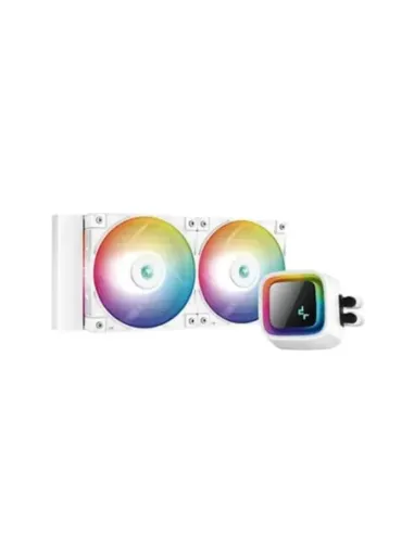 Kit refrigeracion liquida gaming deepcool ls520 blanco 2 x 120mm argb