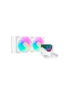 Kit refrigeracion liquida deepcool lt240 argb 240mm blanco