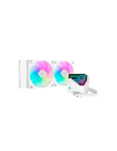 Kit refrigeracion liquida deepcool lt240 argb 240mm blanco