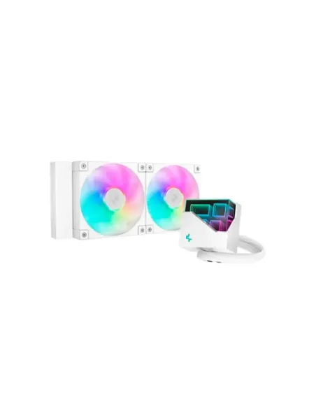Kit refrigeracion liquida deepcool lt240 argb 240mm blanco