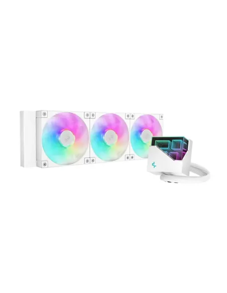 Kit refrigeracion liquida deepcool lt360 argb 360mm blanco