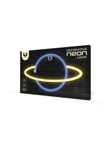 Lampara forever neon led saturn yellow blue