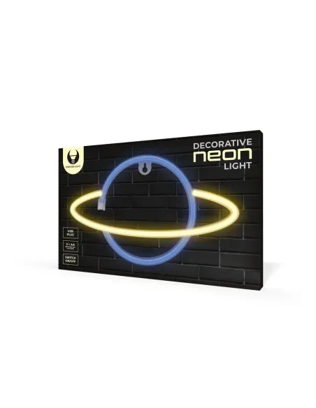 Lampara forever neon led saturn yellow blue