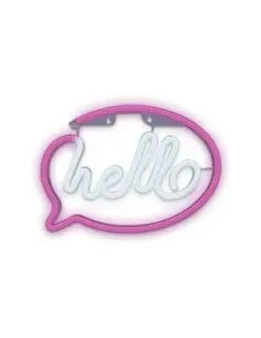 Lampara forever neon led hello pink white
