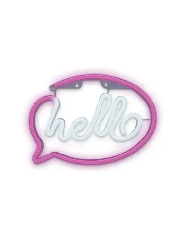 Lampara forever neon led hello pink white
