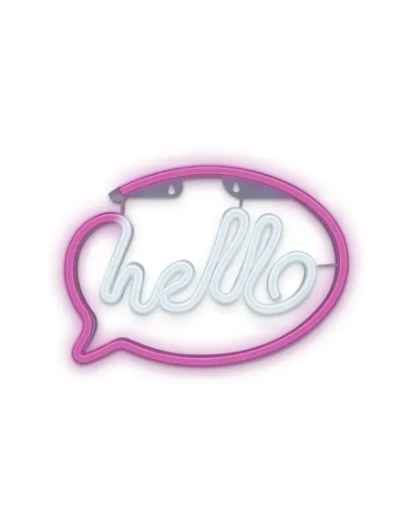 Lampara forever neon led hello pink white