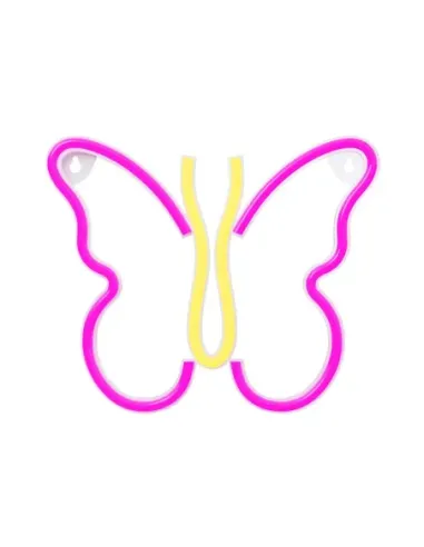 Lampara forever neon led butterfly pink