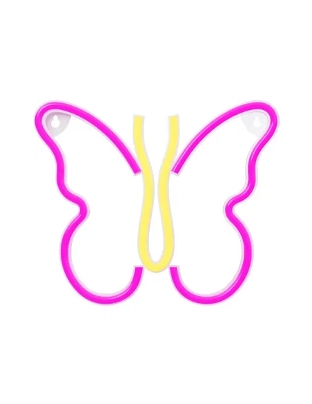 Lampara forever neon led butterfly pink