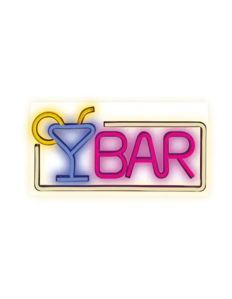 Lampara forever neon plexi led bar multicolor