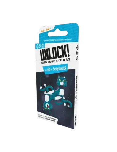 Juego de mesa unlock! miniaventuras el gato de schrodinger