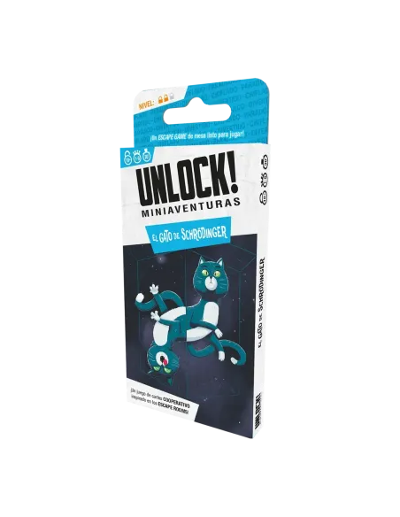Juego de mesa unlock! miniaventuras el gato de schrodinger