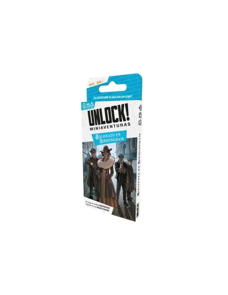 Juego de cartas unlock! miniaventuras asesinato en birmingham
