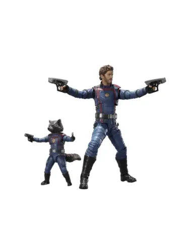 Figura tamashii nations sh figuarts guardianes de la galaxia volumen 3 star lord & rocket raccoon 2
