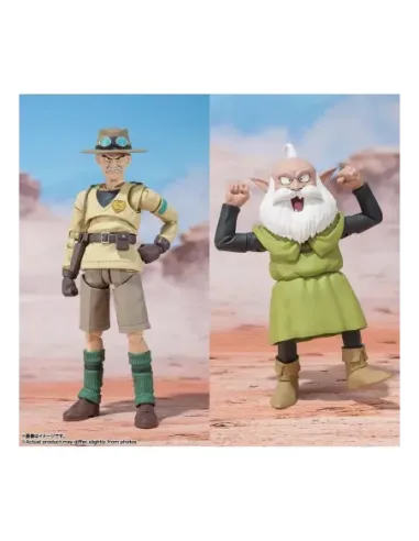 Pack 2 figuras tamashii nations sand land sh figuarts rao & thief 15 & 11cm