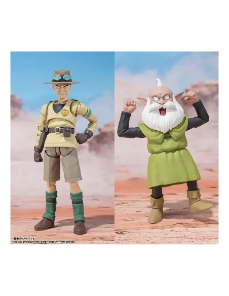 Pack 2 figuras tamashii nations sand land sh figuarts rao & thief 15 & 11cm