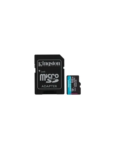 Tarjeta de Memoria Kingston CANVAS Go! Plus 512GB microSD XC con Adaptador/ Clase 10/ 200MBs