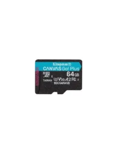 Tarjeta de Memoria Kingston CANVAS Select Plus 64GB microSD XC/ Clase 10/ 200MBs