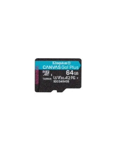 Tarjeta de Memoria Kingston CANVAS Select Plus 64GB microSD XC/ Clase 10/ 200MBs