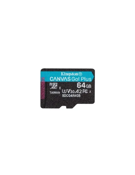 Tarjeta de Memoria Kingston CANVAS Select Plus 64GB microSD XC/ Clase 10/ 200MBs