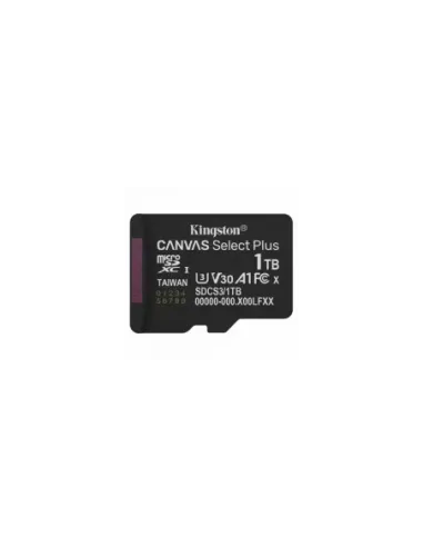 Tarjeta de Memoria Kingston CANVAS Select Plus 1TB microSD XC/ Clase 10/ 150MBs
