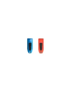 Memoria usb 3.0 sandisk 32gb cruzer ultra pack 2 unidades rojo - azul