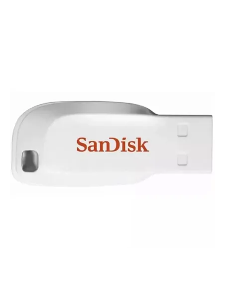 Memoria usb 2.0 sandisk 16gb cruzer blade blanca