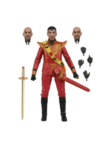 Figura neca flash gordon (1980) ultimate ming (red military outfit)