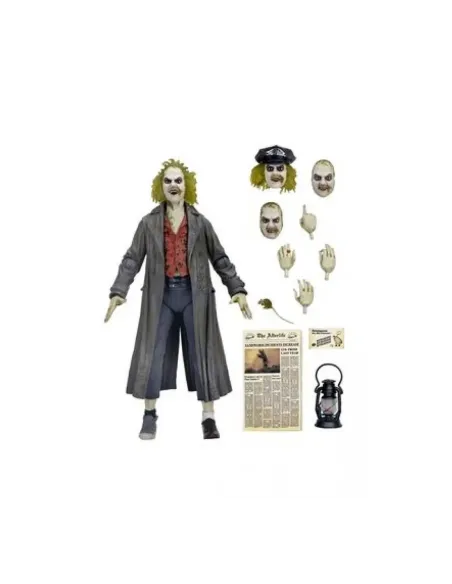 Ultimate beetlejuice tour guide the bio - exorcist scale action fig. 18 cm beetlejuice 1988