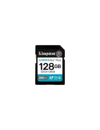 Tarjeta de Memoria Kingston CANVAS Go! Plus 128GB SD XC/ Clase 10/ 200MBs