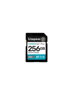Tarjeta de Memoria Kingston CANVAS Go! Plus 256GB SD XC/ Clase 10/ 200MBs