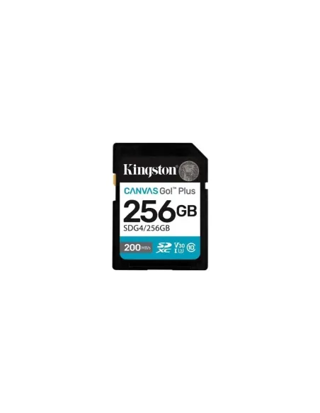 Tarjeta de Memoria Kingston CANVAS Go! Plus 256GB SD XC/ Clase 10/ 200MBs