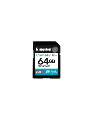 Tarjeta de Memoria Kingston CANVAS Go! Plus 64GB SD XC/ Clase 10/ 200MBs