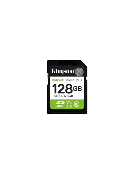 Tarjeta de Memoria Kingston CANVAS Select Plus 128GB SD XC/ Clase 10/ 150MBs