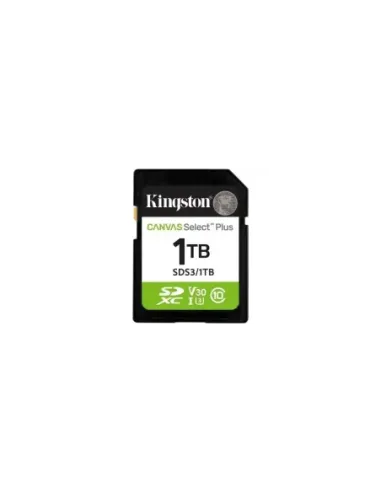 Tarjeta de Memoria Kingston CANVAS Select Plus 1TB SD XC/ Clase 10/ 150MBs