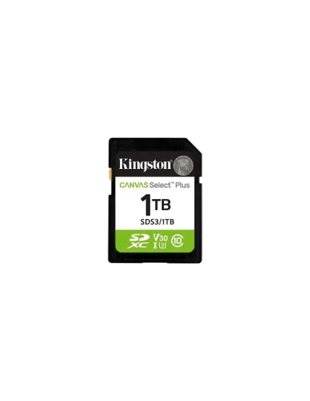 Tarjeta de Memoria Kingston CANVAS Select Plus 1TB SD XC/ Clase 10/ 150MBs