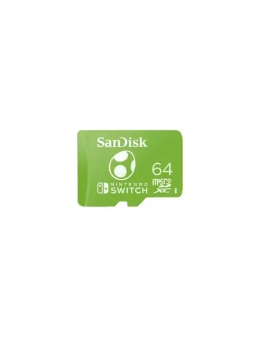 Tarjeta de Memoria SanDisk Nintendo Switch 64GB microSD XC UHS-I/ Clase 10/ 100MBs