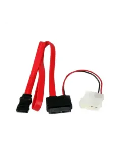 Adaptador sata startech 0.5m - macho - hembra - rojo