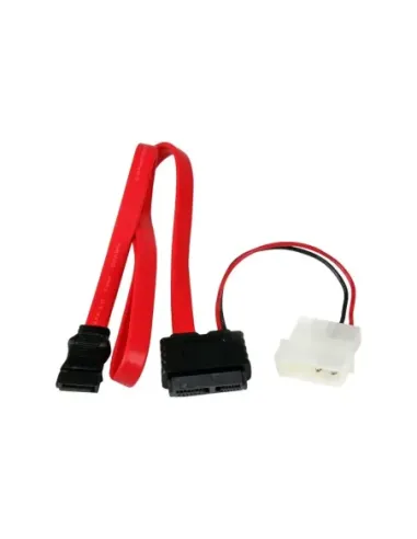 Adaptador sata startech 0.5m - macho - hembra - rojo
