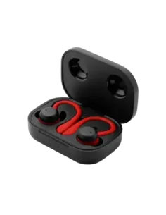 Auriculares deportivos phoenix spartan bluetooth 5.3 manos libres accesorios intercambiables detalles en rojo