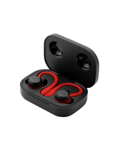 Auriculares deportivos phoenix spartan bluetooth 5.3 manos libres accesorios intercambiables detalles en rojo