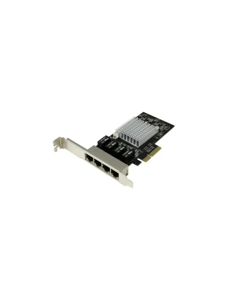 Tarjeta red startech ethernet gigabit 1000 4 port rj45 pcie