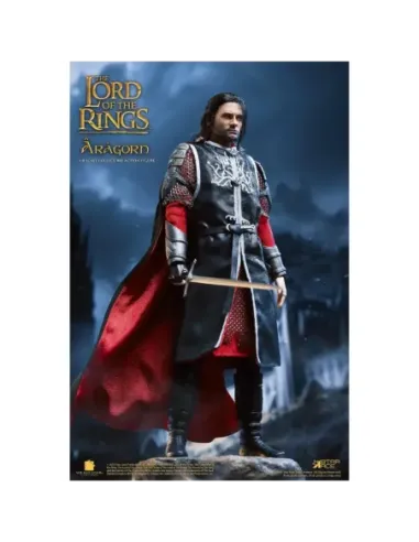 Figura star ace el señor de los anillos aragorn 2.0 version deluxe real master serie 22.5 cm