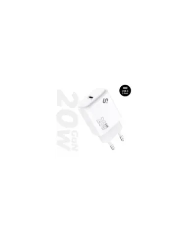 Cargador de Pared GaN Subblim 20W Charger USB C/ 1xUSB Tipo-C/ 20W